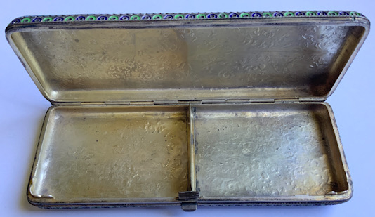 Russian enamel silver box 1908-26